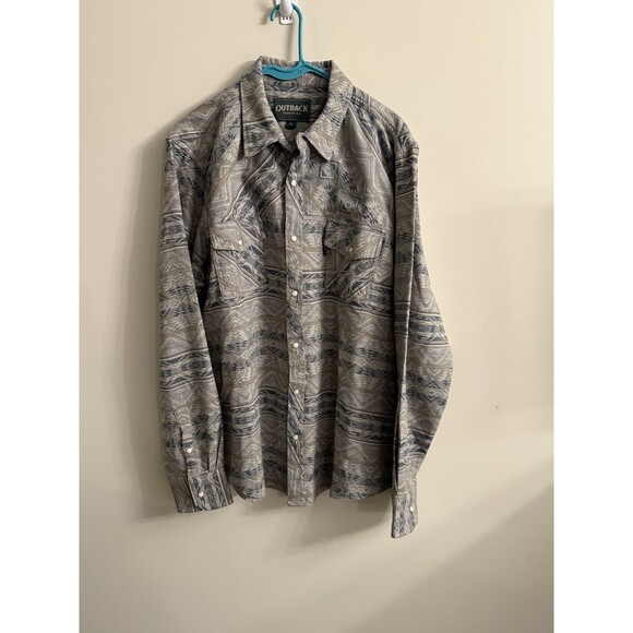 Outback Trading Co Other - Outback‎ Trading Co Men's Lucas Long Sleeve Performance Shirt Grey XL